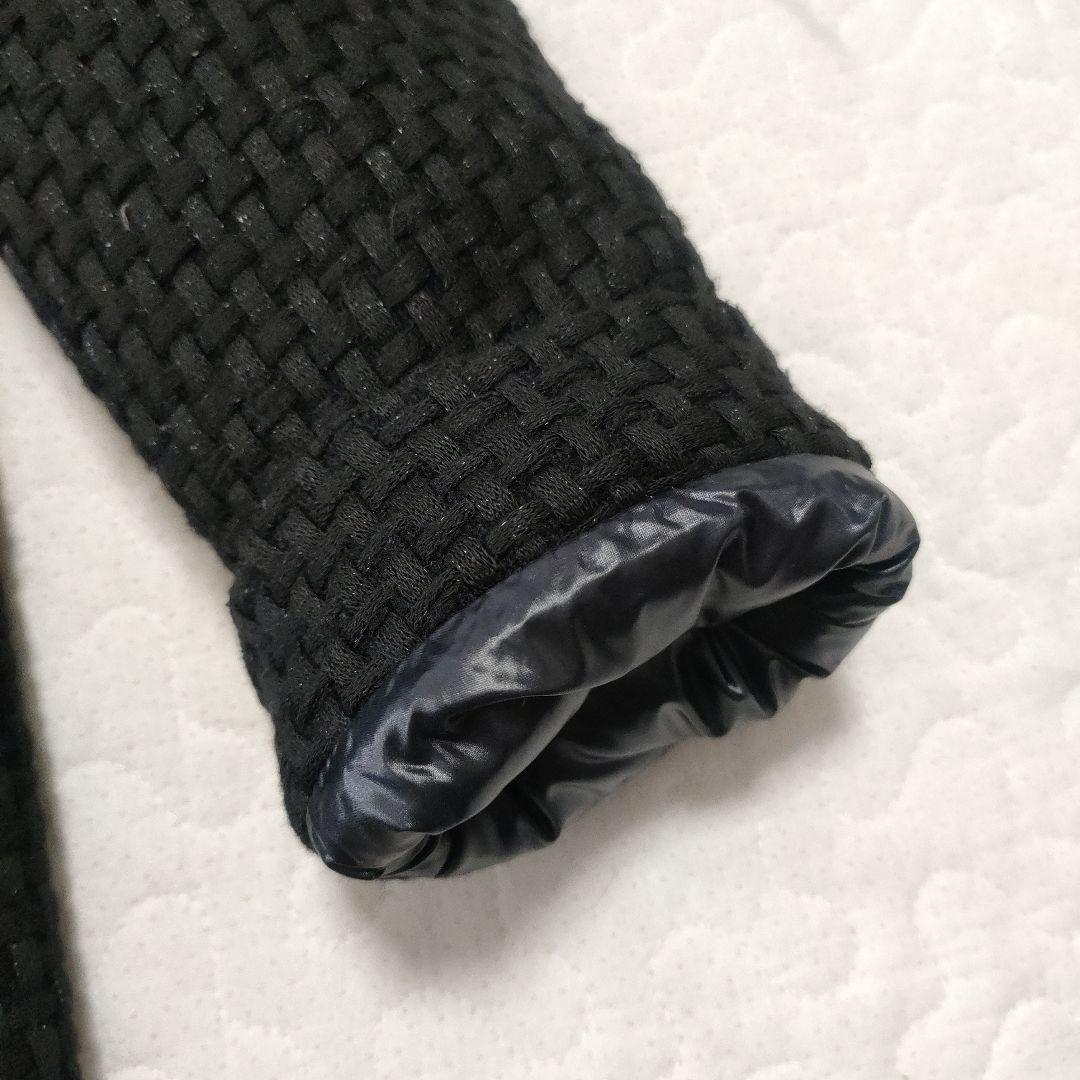 美品✨HERNO　黒タグ　編込みニットフェイスダウンコート　黒　44