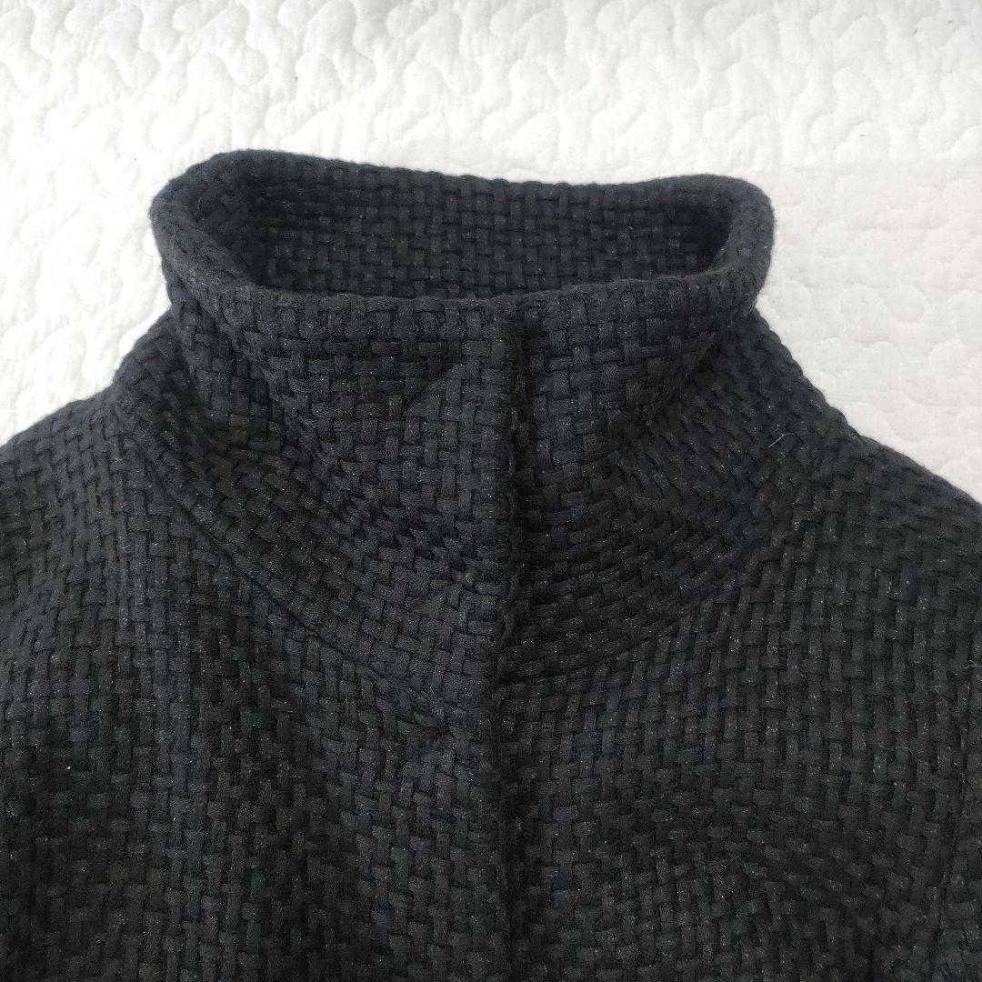 美品✨HERNO　黒タグ　編込みニットフェイスダウンコート　黒　44