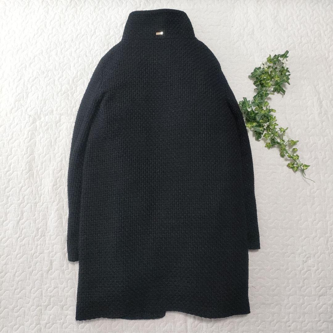美品✨HERNO　黒タグ　編込みニットフェイスダウンコート　黒　44