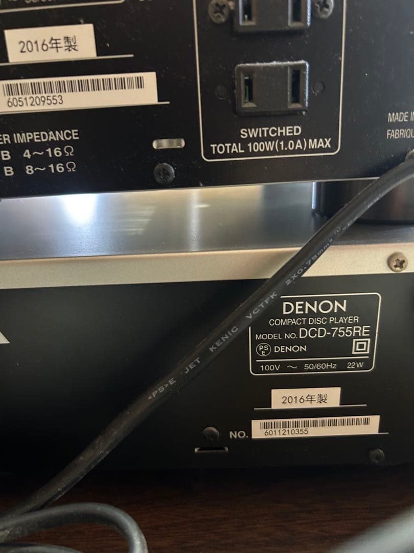 DENON アンプPMA-390AE CDプレーヤーDCD-755RE セット