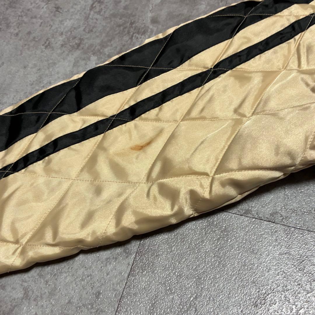 キャブクロージング　スカジャン　リバーシブル　ブラック　キルティング　オレンジ