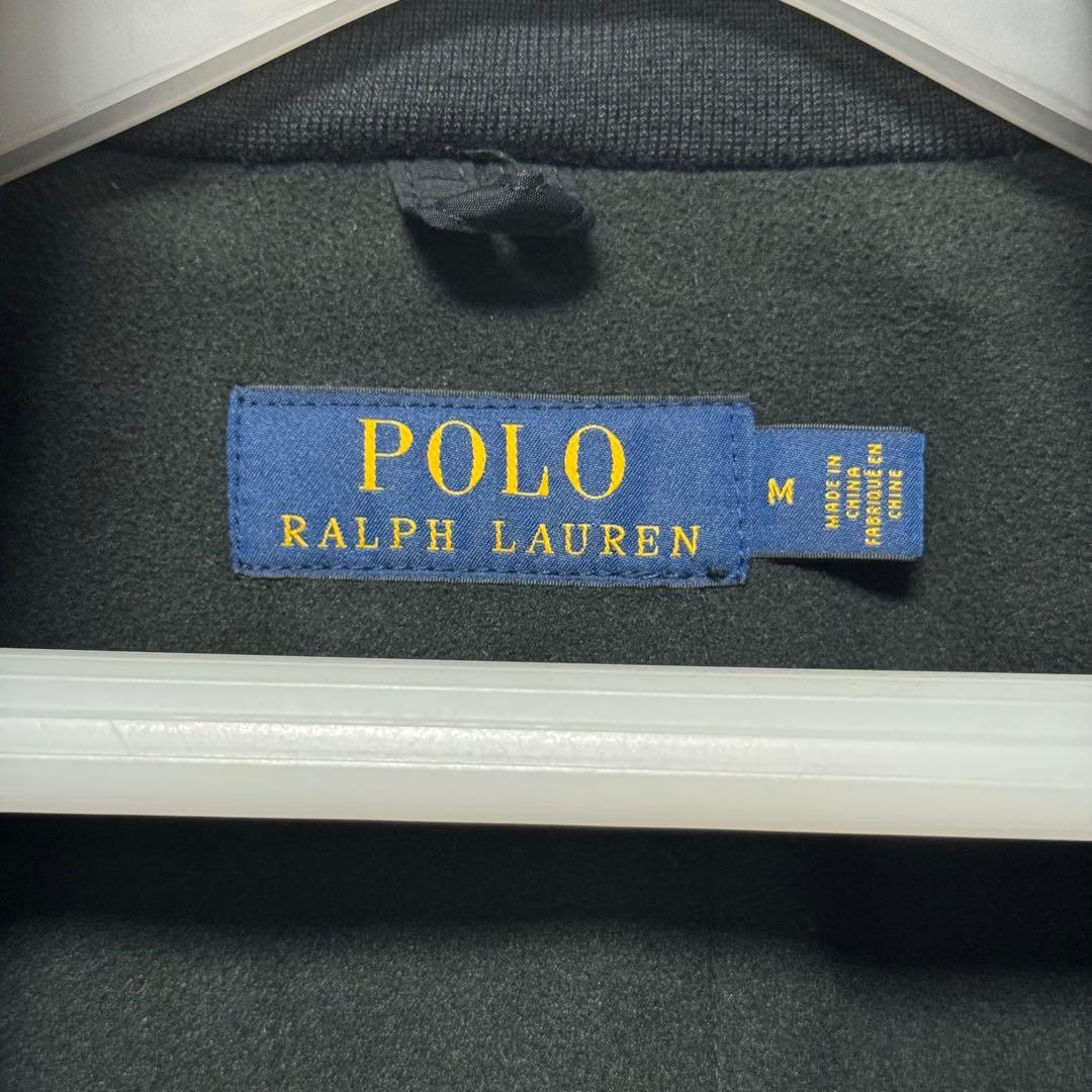 美品✨ポロラルフローレン 中綿ブルゾン メンズ M サイズ 赤ポニー フード収納