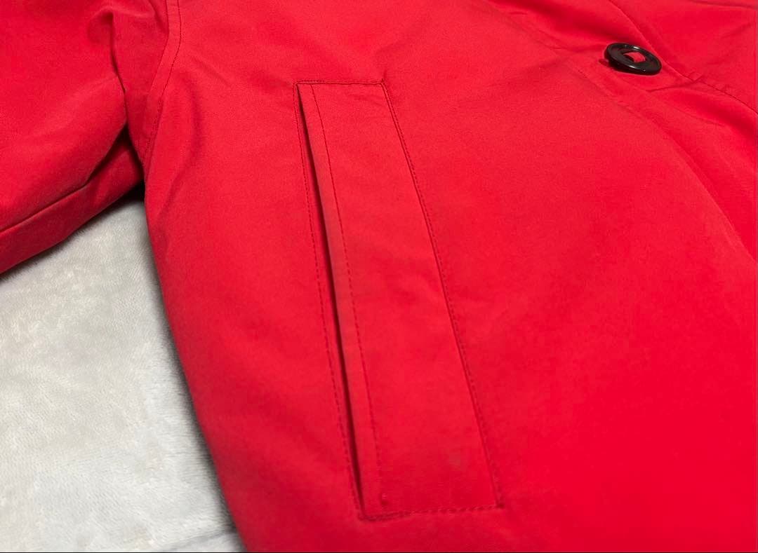 【夕焼け】  ダウンジャケット 赤