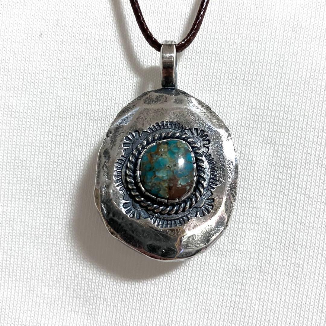 ターコイズマウンテン　ターコイズ　シルバー　ネックレス　#インディアンジュエリー
