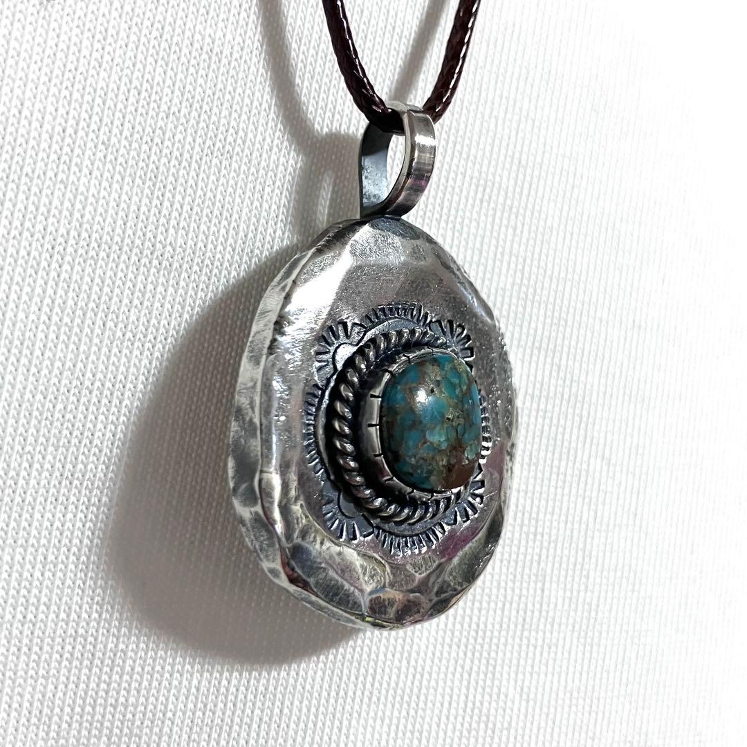 ターコイズマウンテン　ターコイズ　シルバー　ネックレス　#インディアンジュエリー