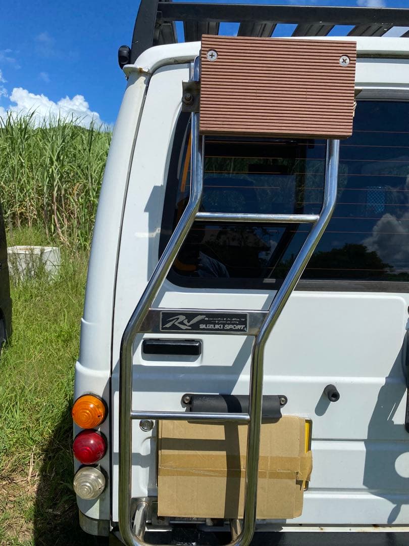 ジムニー　JA22 リアラダー　ステンレス