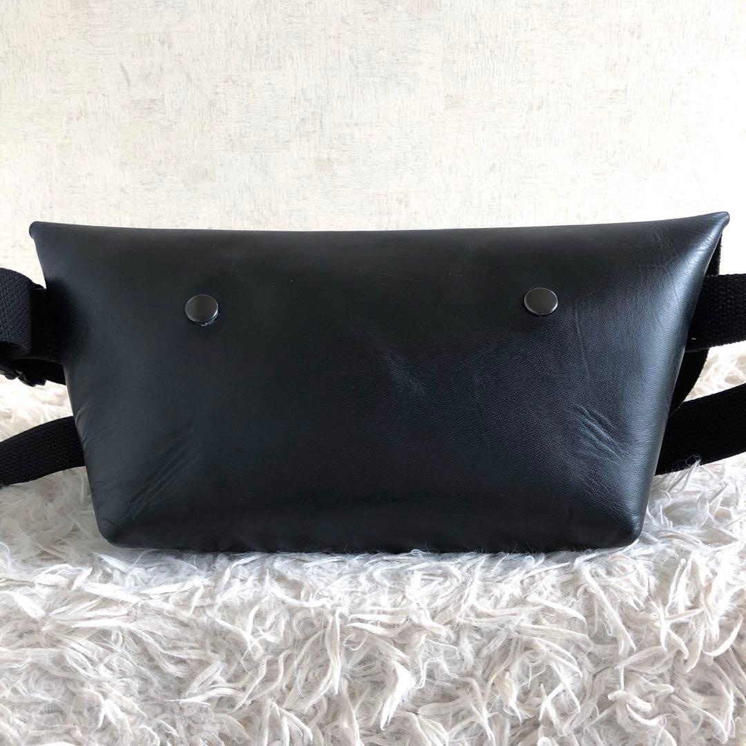 【美品 オールレザー本革】ユニアンドコー　ショルダーバッグ　メッセンジャー　黒