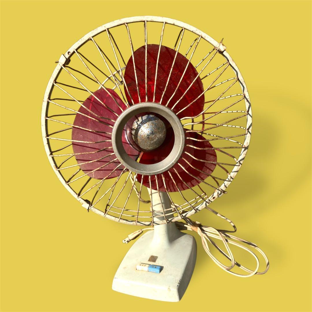 昭和レトロ 卓上扇風機 ナショナル F-20FL アンティーク 羽根経20cm