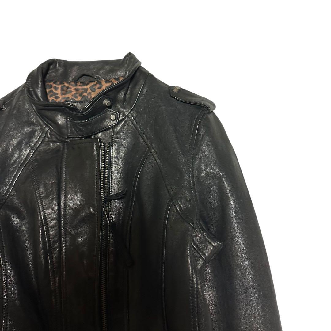 goa ゴア 00s leopard leather jacket Y2K 平成