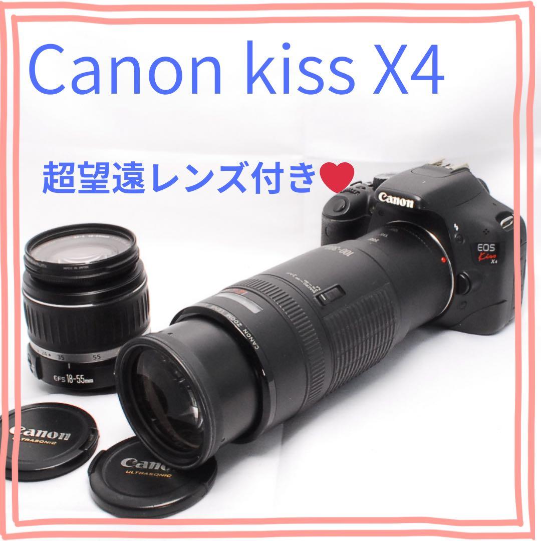 美品✨ Canon EOS Kiss X4 ダブルズームセット 一眼レフカメラ