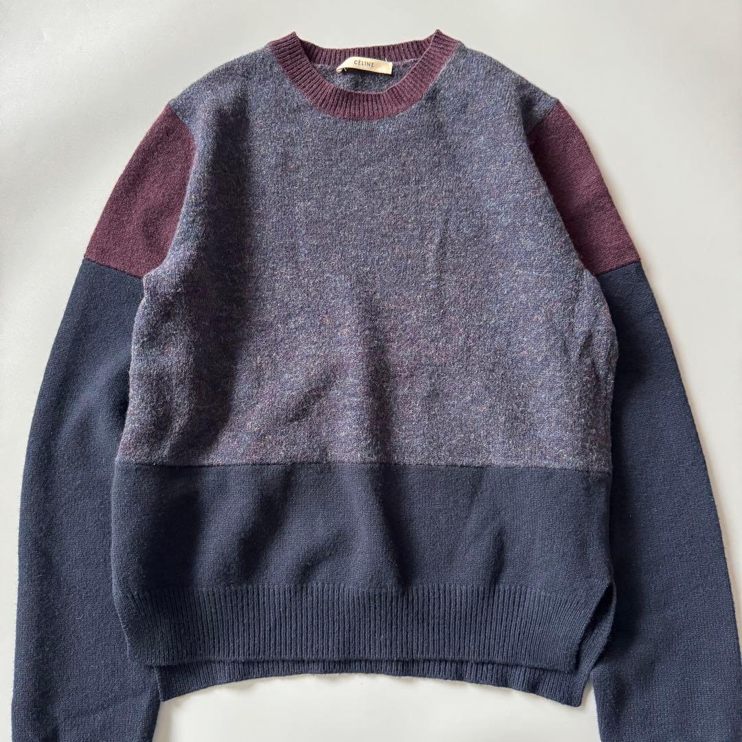 セリーヌ　CELINE ウール　カシミヤ　アルパカ混　長袖ニット