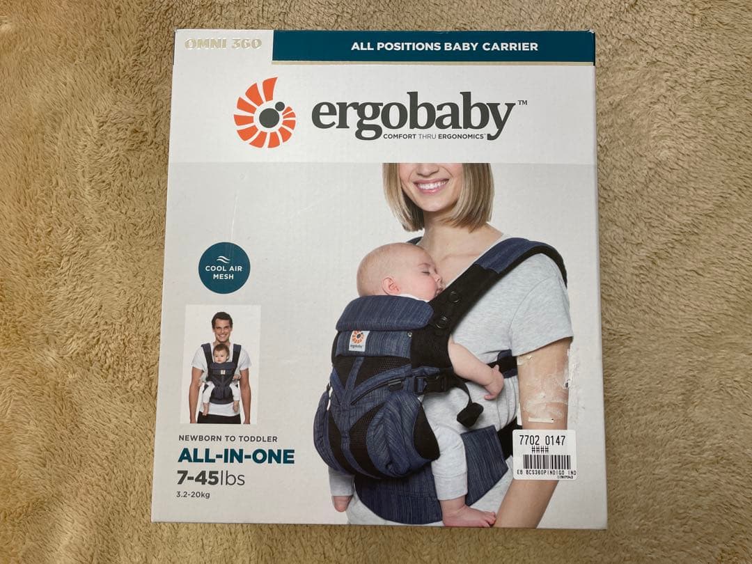 【新品】エルゴベビー　OMNI360 クールエアメッシュ　インディゴ　デニム