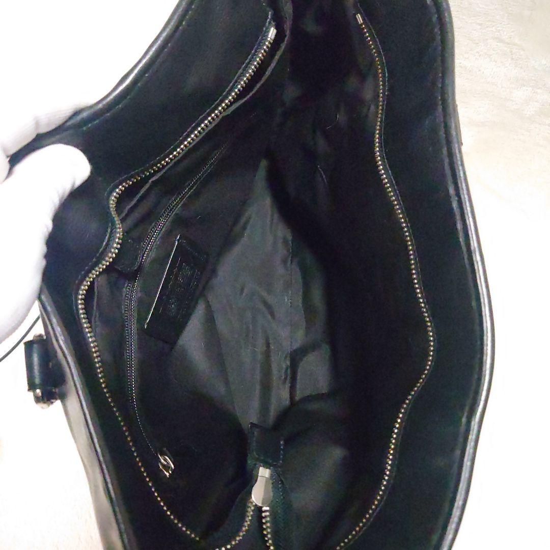 【美品】コーチ トートバッグ メトロポリタン 2way 大容量 A4収納可能 黒