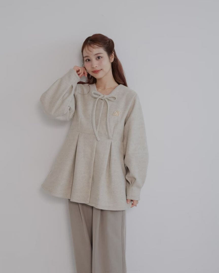 【完売品】jumelle メルトンペプラムトップ