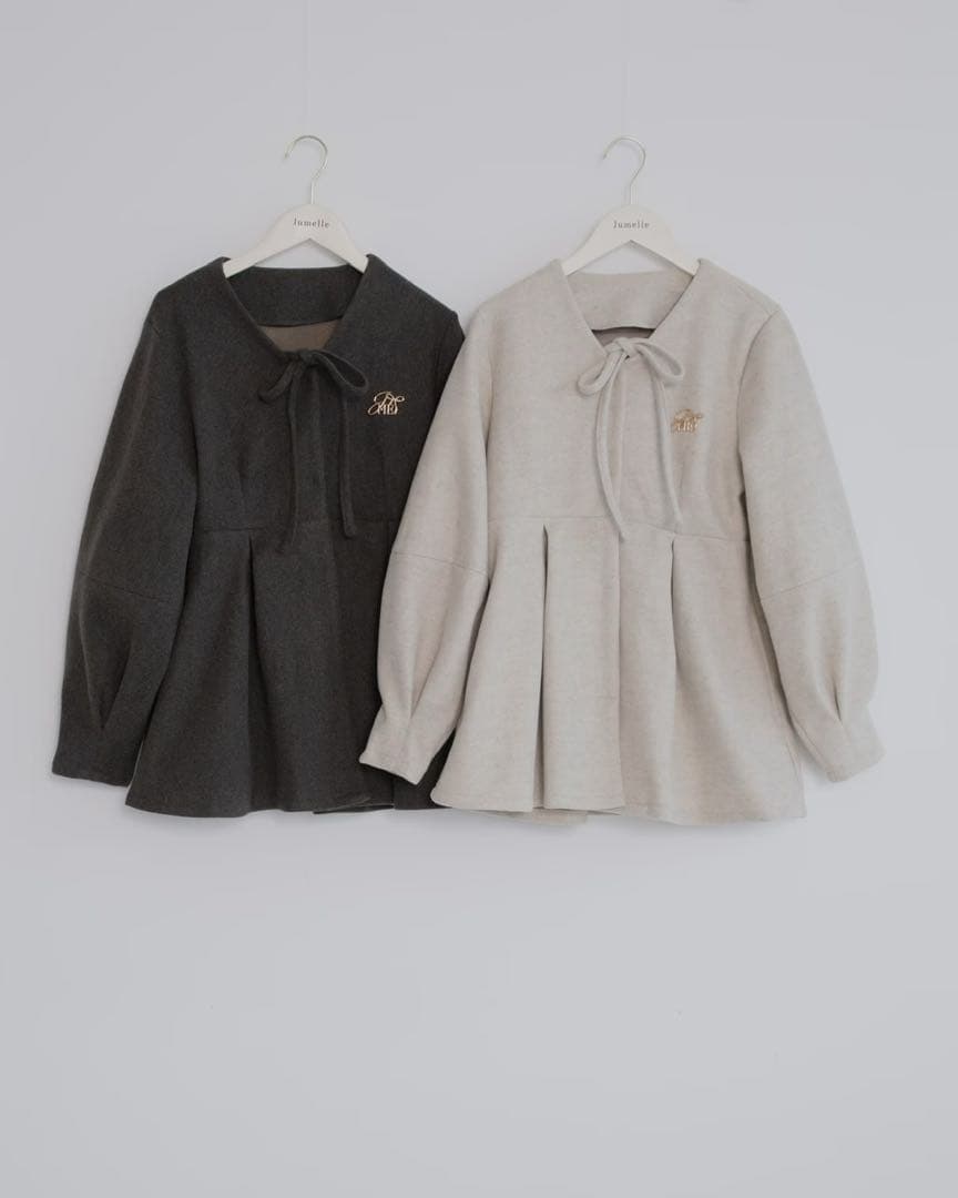 【完売品】jumelle メルトンペプラムトップ