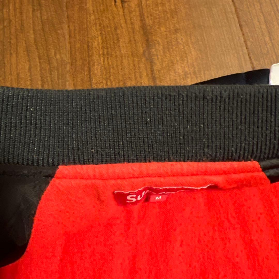 シュプリーム　Quilted Satin Bomber 13aw スカジャン