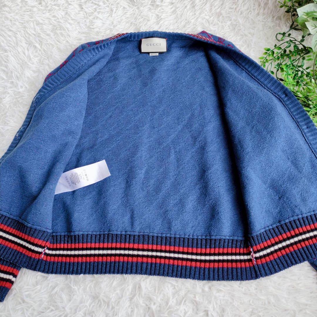 ◾︎極美品◾︎ グッチ ラメファブリックカーディガン GG シェリーライン カシミヤ