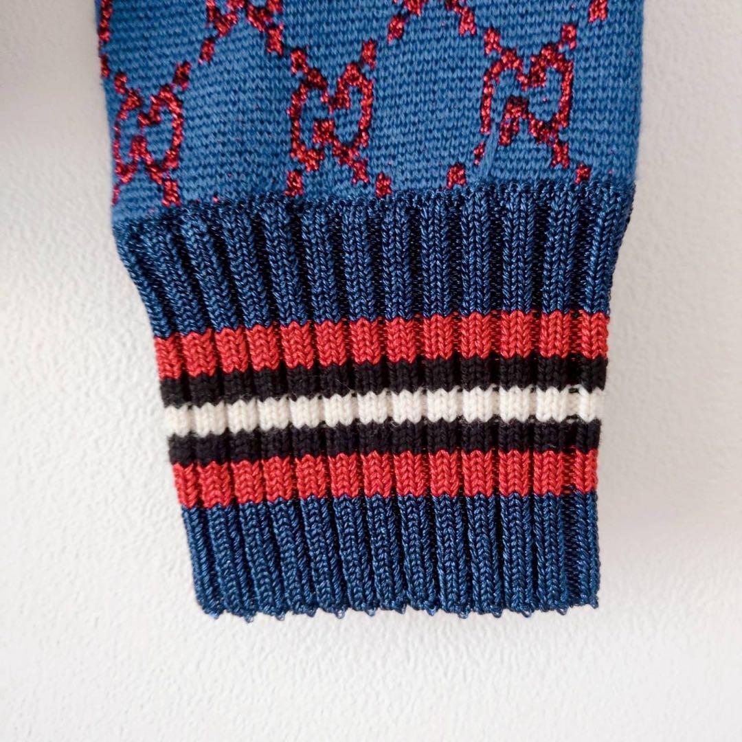 ◾︎極美品◾︎ グッチ ラメファブリックカーディガン GG シェリーライン カシミヤ