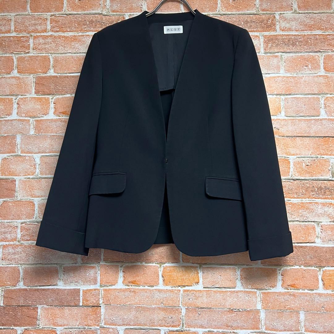 プラステ　ソウモウライク2wayストレッチスーツセットアップ　ノーカラー　洗える