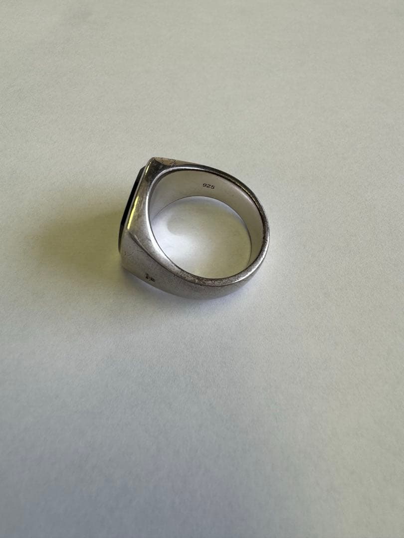 【定番人気】TOM WOOD シグネットリング ブルーホークアイ シルバー925