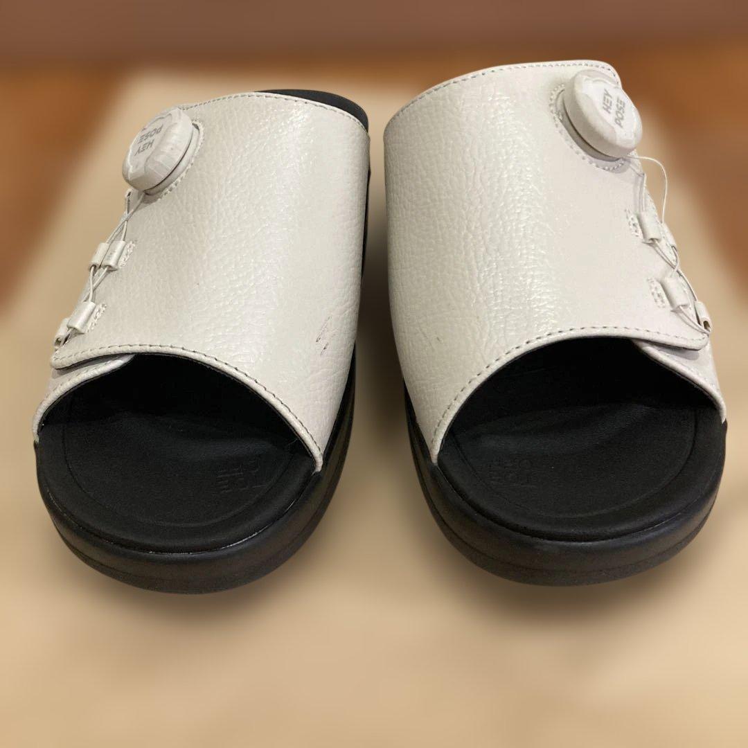 HEY POSE サンダル　ヘイポーズ　ホワイト　白　クリーム