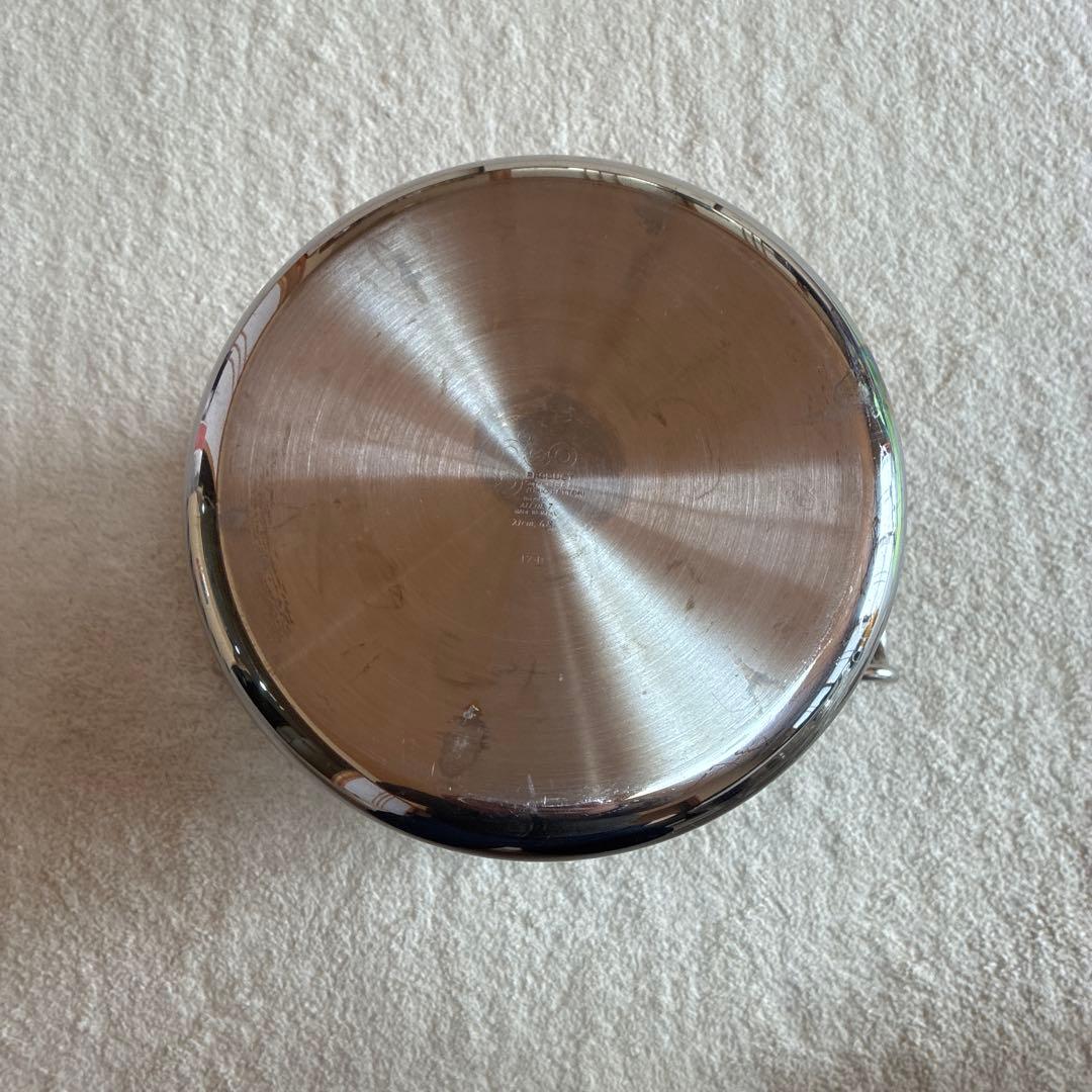 ム*リ様 IH対応ステン製 寸胴鍋 両側ハンドル付き ザル付き 鍋深さ20cm直