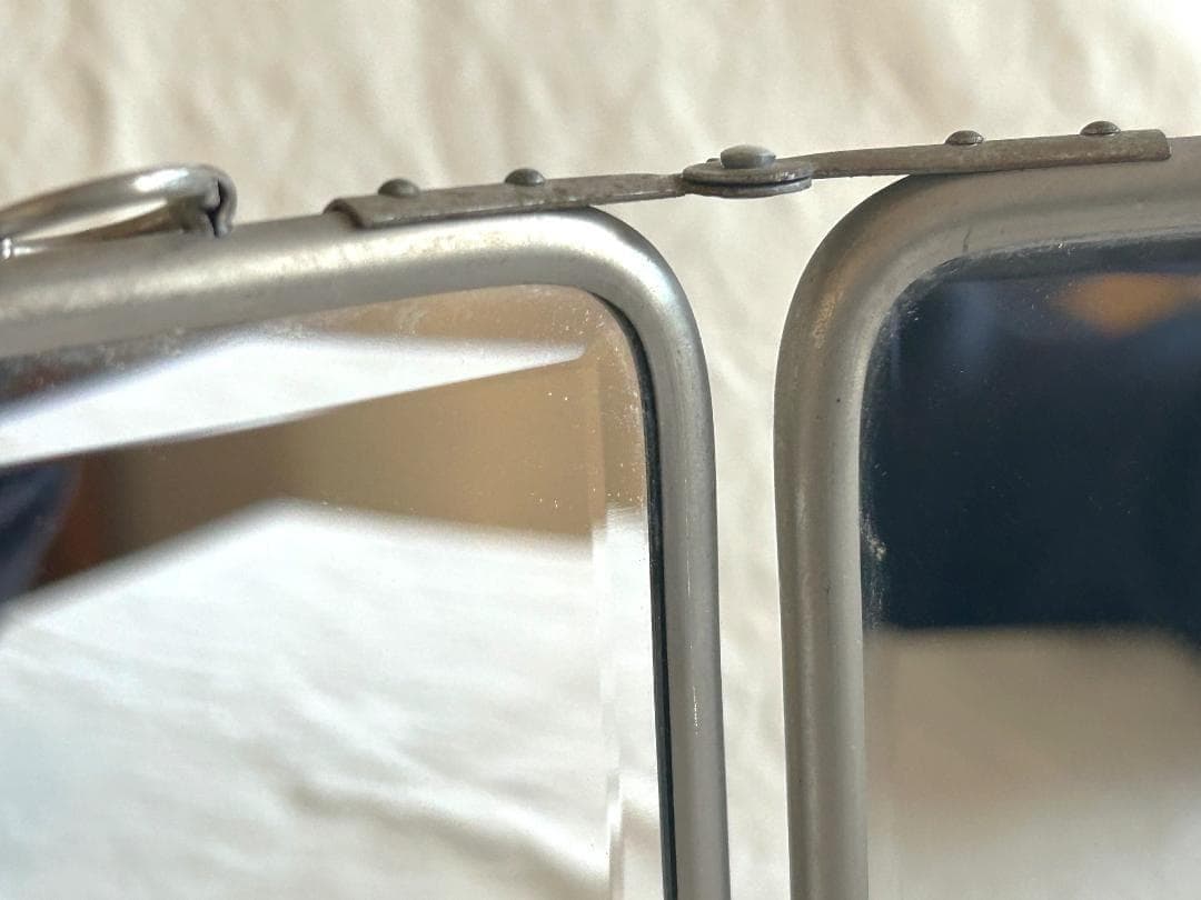 蛍　様　フランスアンティーク　折り畳み　ミラー　ドレッサー　鏡　シャビー