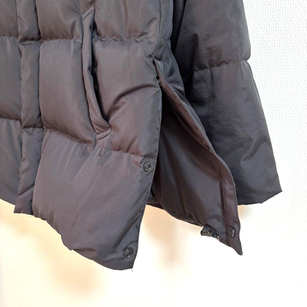 【SHIPS別注】TAION:2WAY フード ダウンコート ブラック　黒