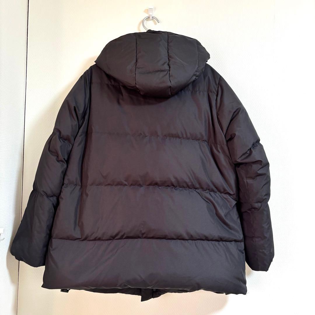 【SHIPS別注】TAION:2WAY フード ダウンコート ブラック　黒