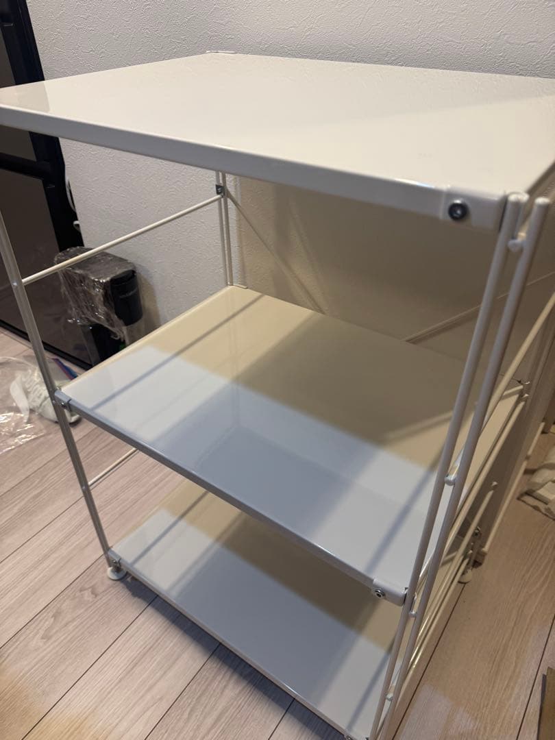 スチールユニットシェルフ・スチール棚セット・小・ライトグレー