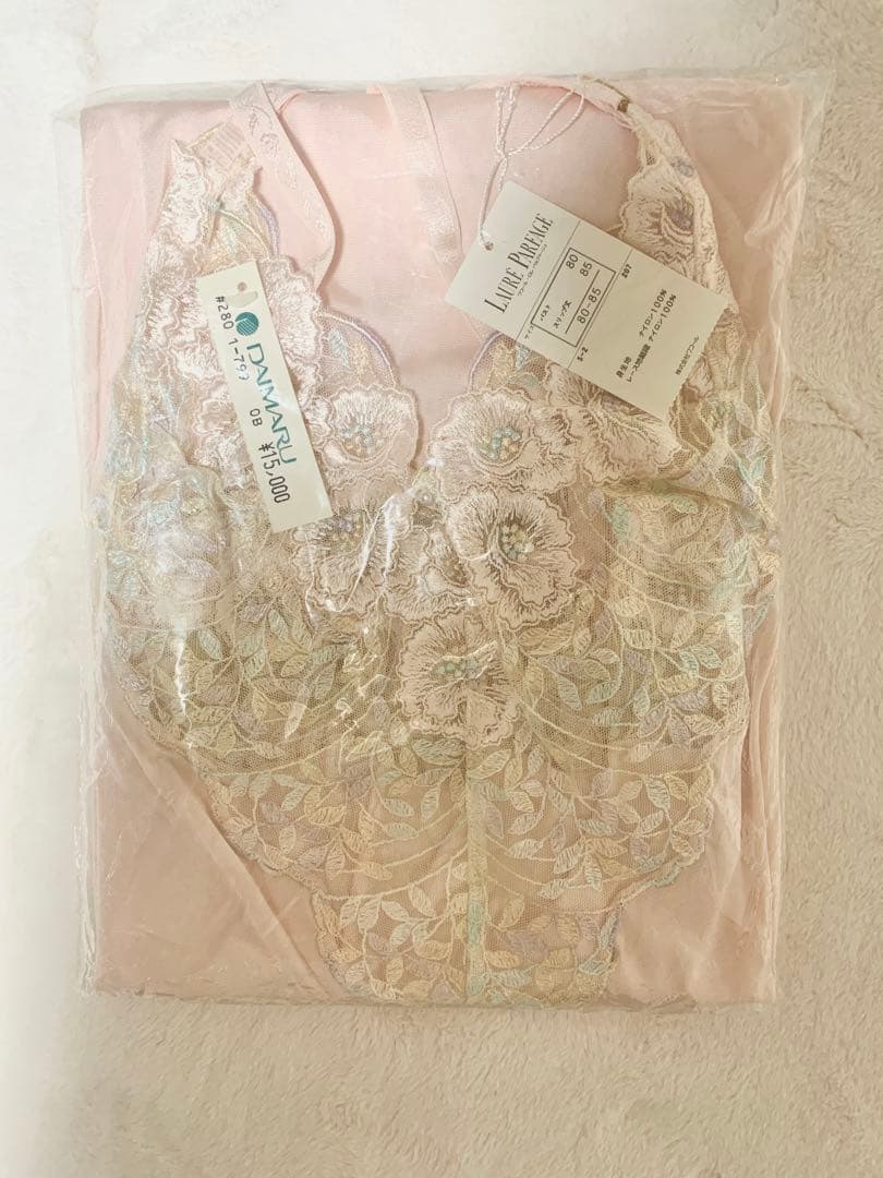 ワコールピンク レースキャミソール 3点セット