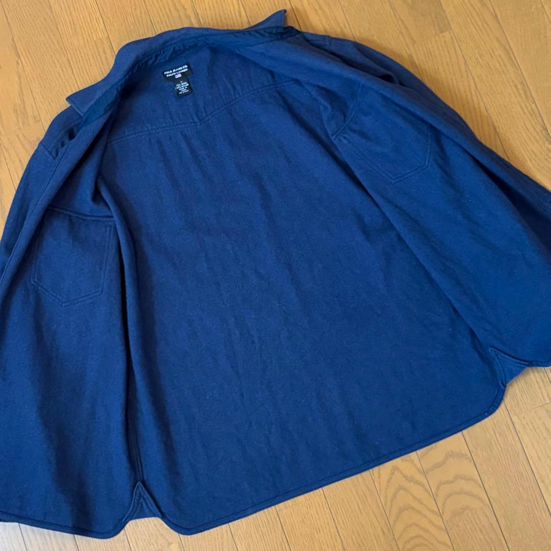 ラルフローレンPOLO JEANS COMPANYウールシャツ Lネイビー