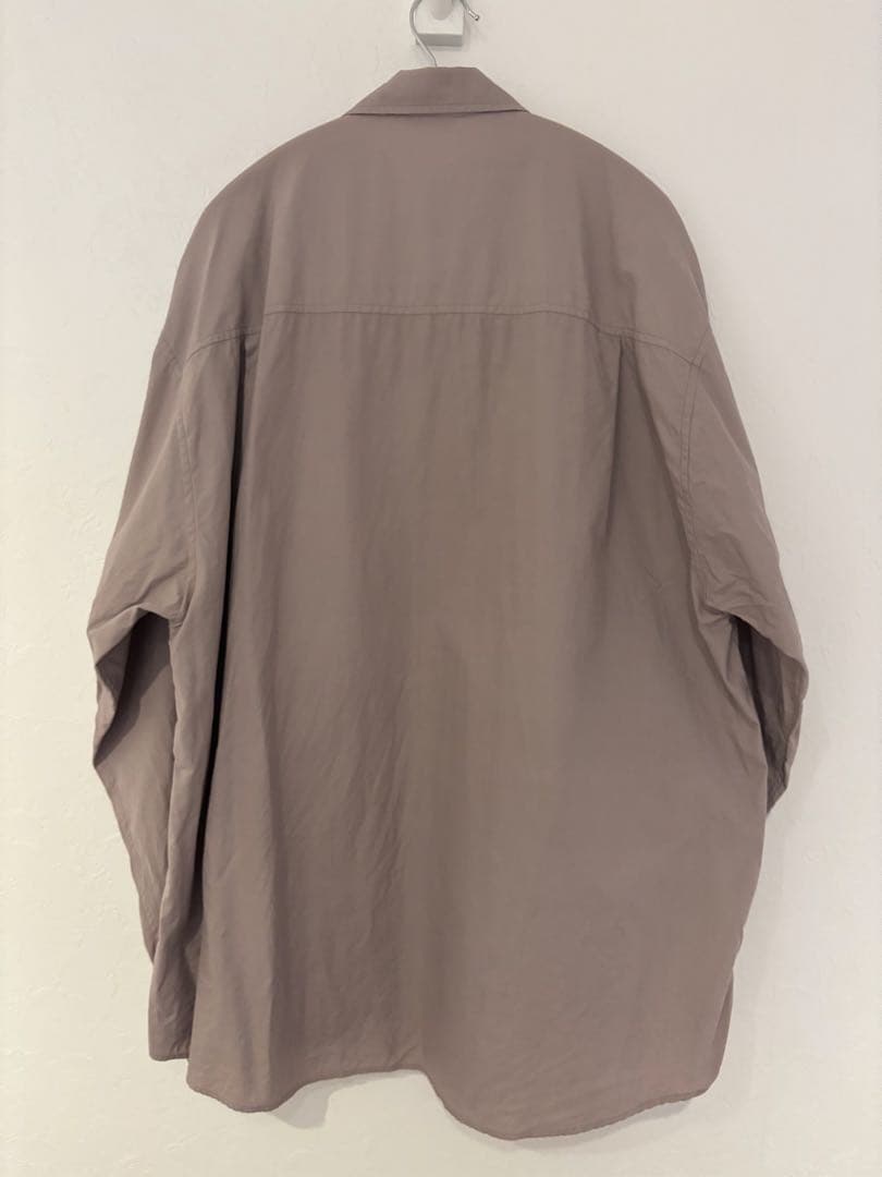 トップス AURALEE WASHED FINK TWILL BIG SHIRTS 5