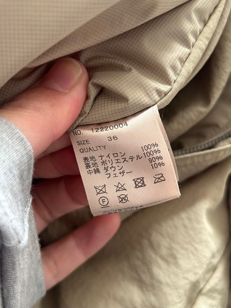 TODAYFUL Monster Down Coat 36 ベージュ