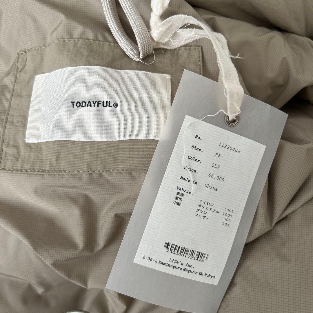 TODAYFUL Monster Down Coat 36 ベージュ