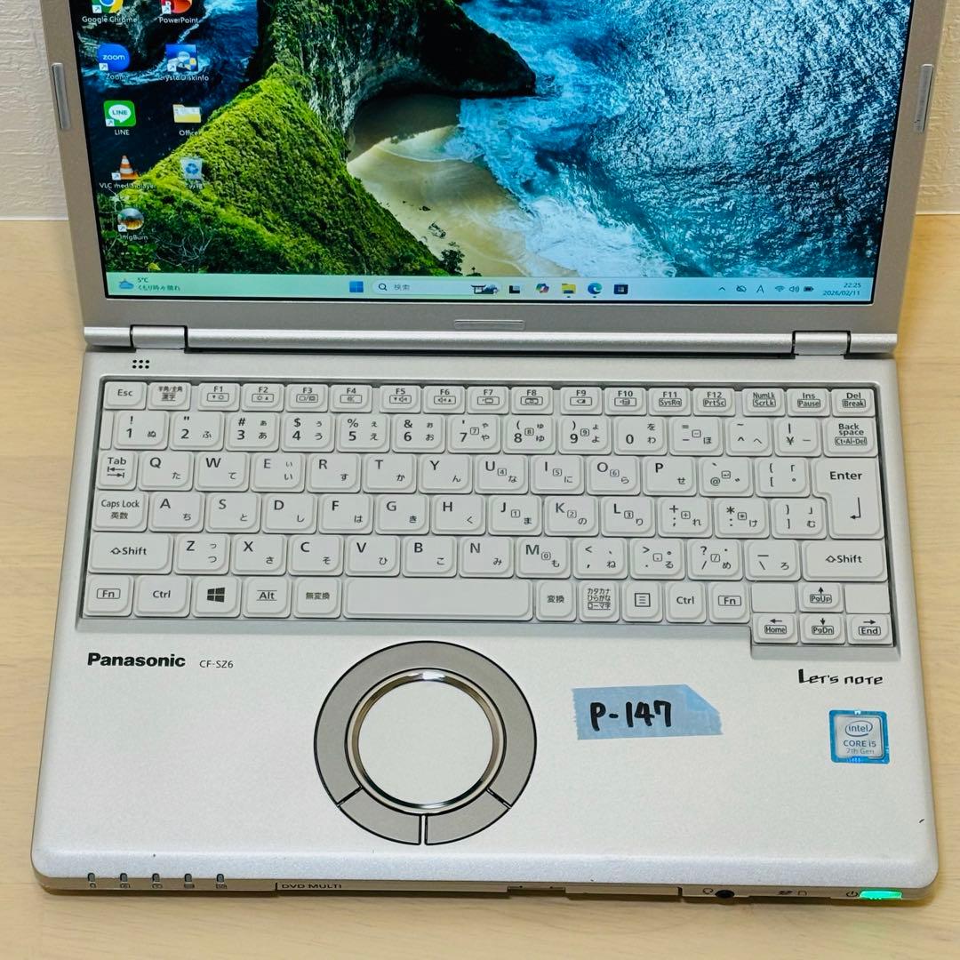 新品 SSD レッツノート Windows11 DVD オフィス付き P-147