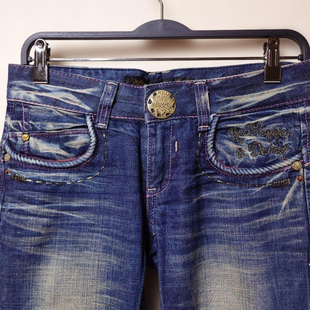 REDPEPPER　ブーツカット デニム　y2k 豹柄　新品同様！超希少　27