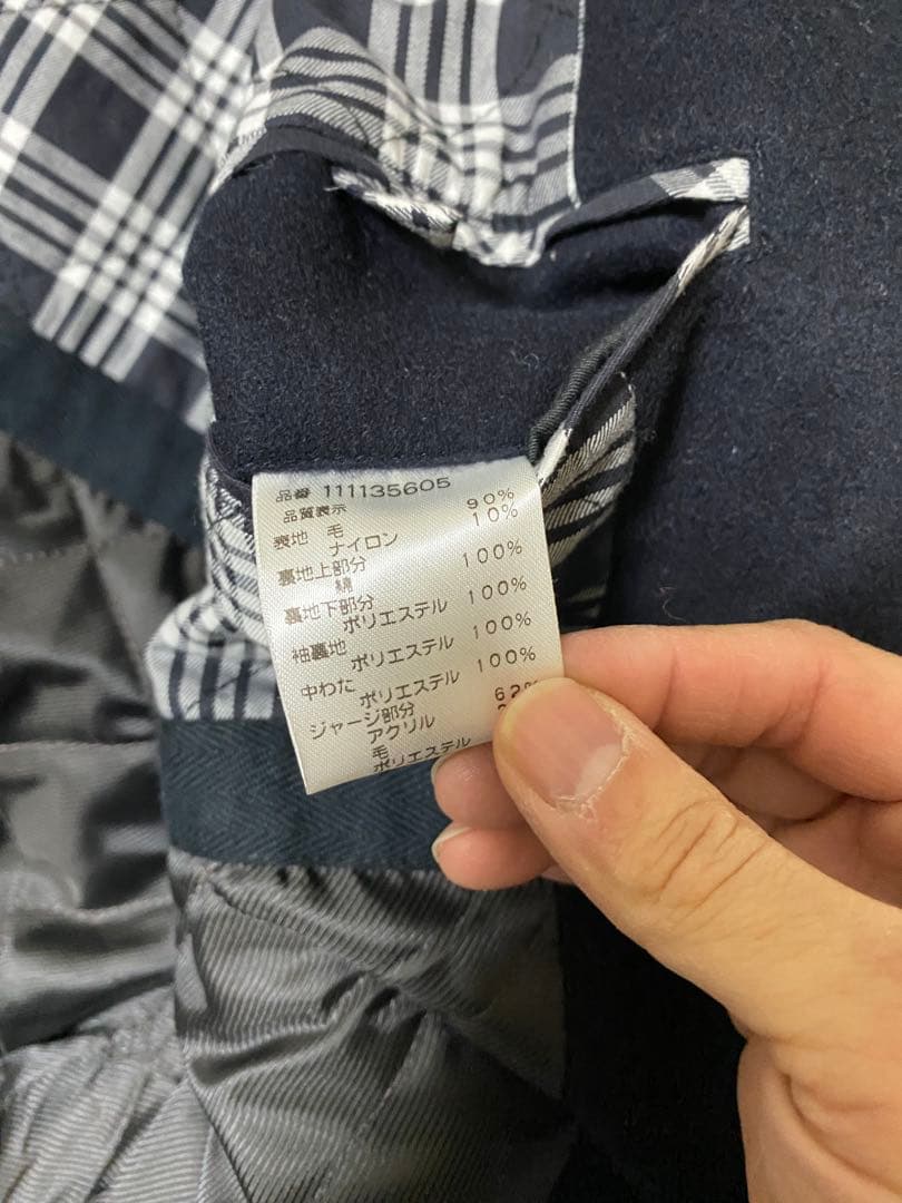 M'GREGOR マクレガー　ダークネイビー ウールハリントンジャケット