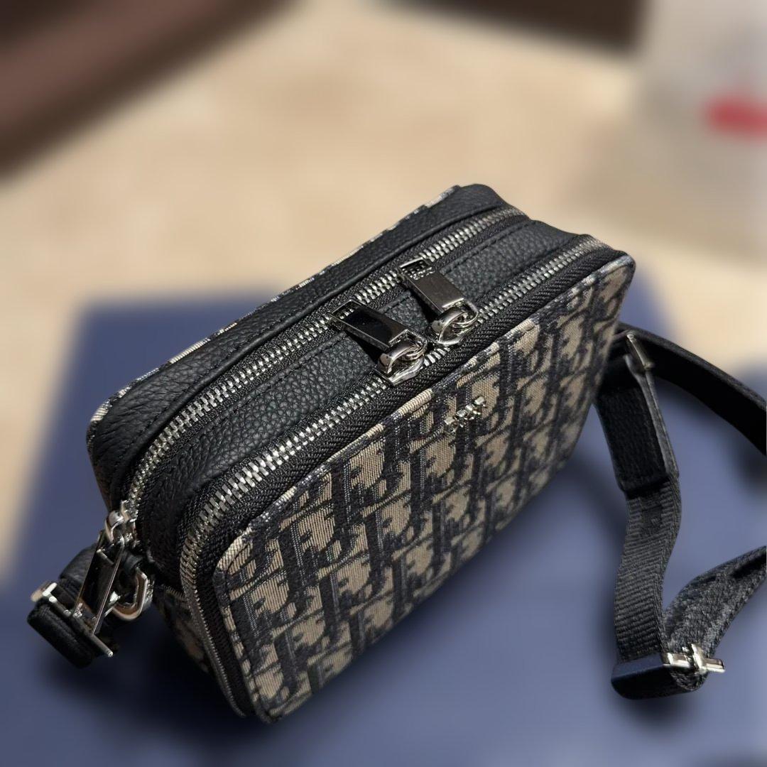 刺繡 ショルダーバッグ ブラック