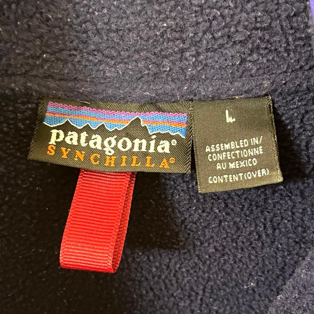 patagonia シンチラフリース ハーフジッププルオーバー L 紺