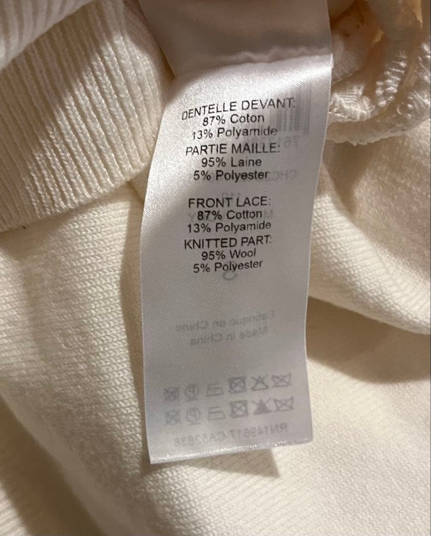 クロエ　Chloe フロントレース　ニット