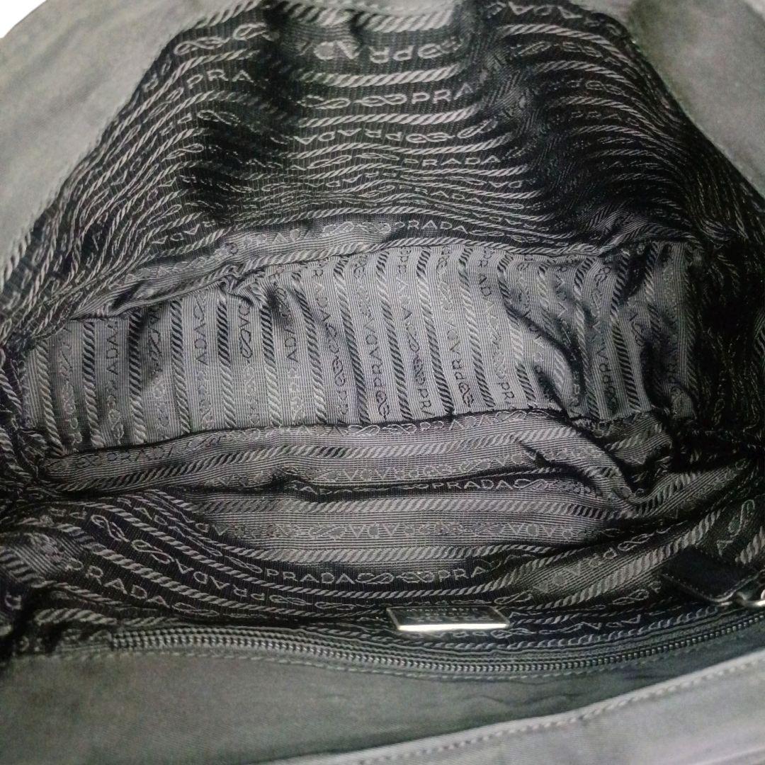 ✨PRADA 三角ロゴ テスートナイロン レザー切替 フラップ ショルダーバッグ
