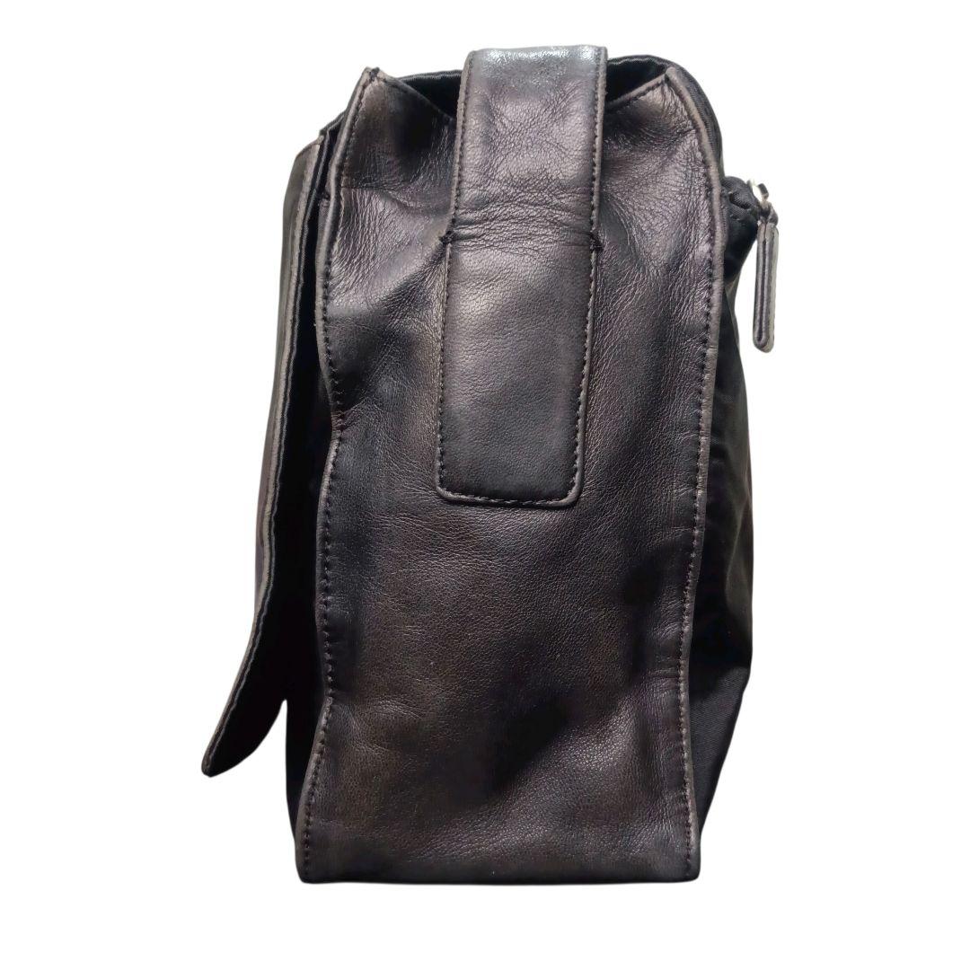 ✨PRADA 三角ロゴ テスートナイロン レザー切替 フラップ ショルダーバッグ