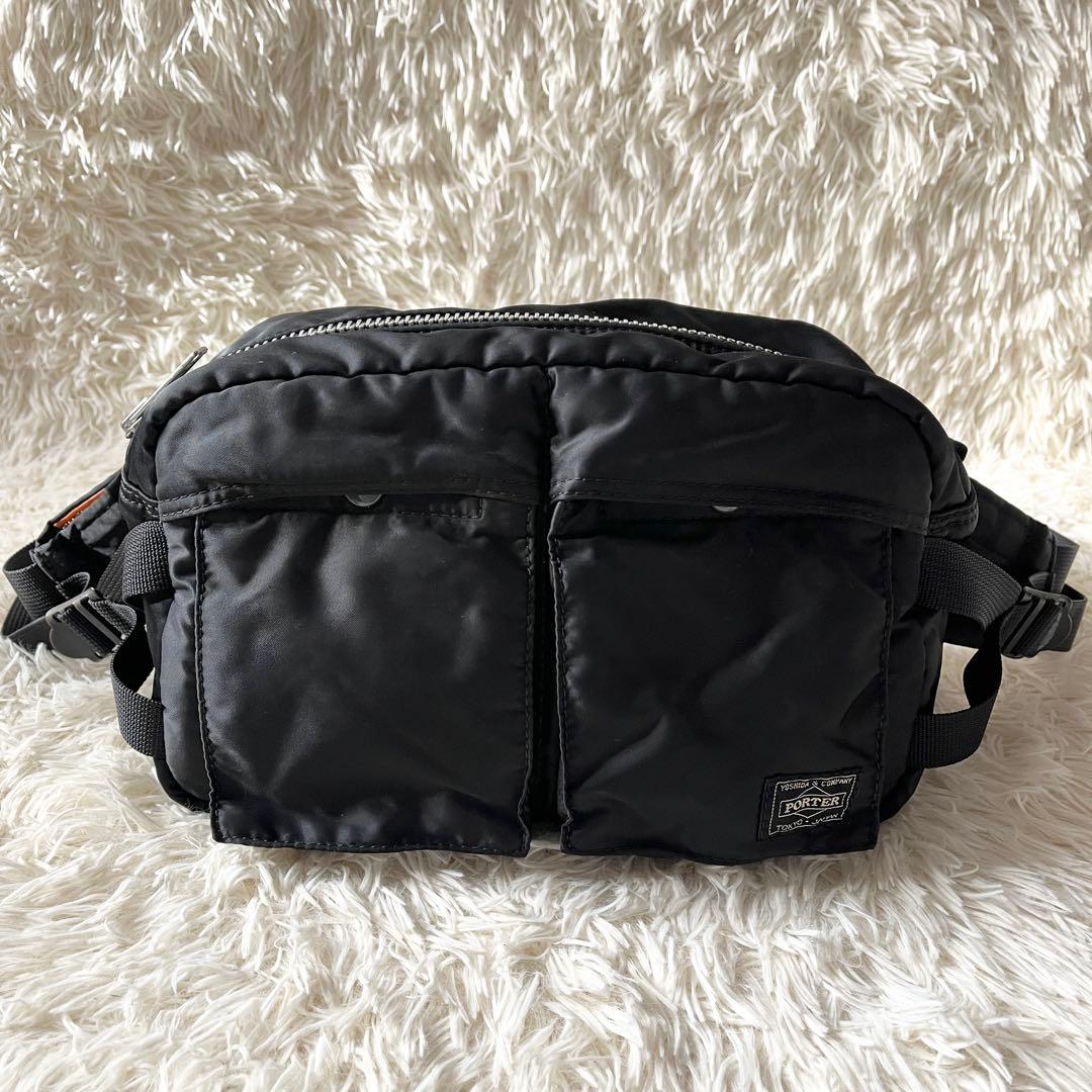 ⭐️未使用級⭐️　PORTER　TANKER　ボディバッグ　ウエストバッグ　黒