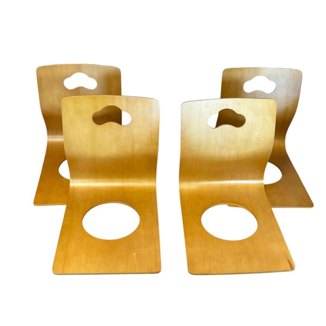 【8脚セット】ニトリ　和座椅子　木製座椅子　4脚セット①②