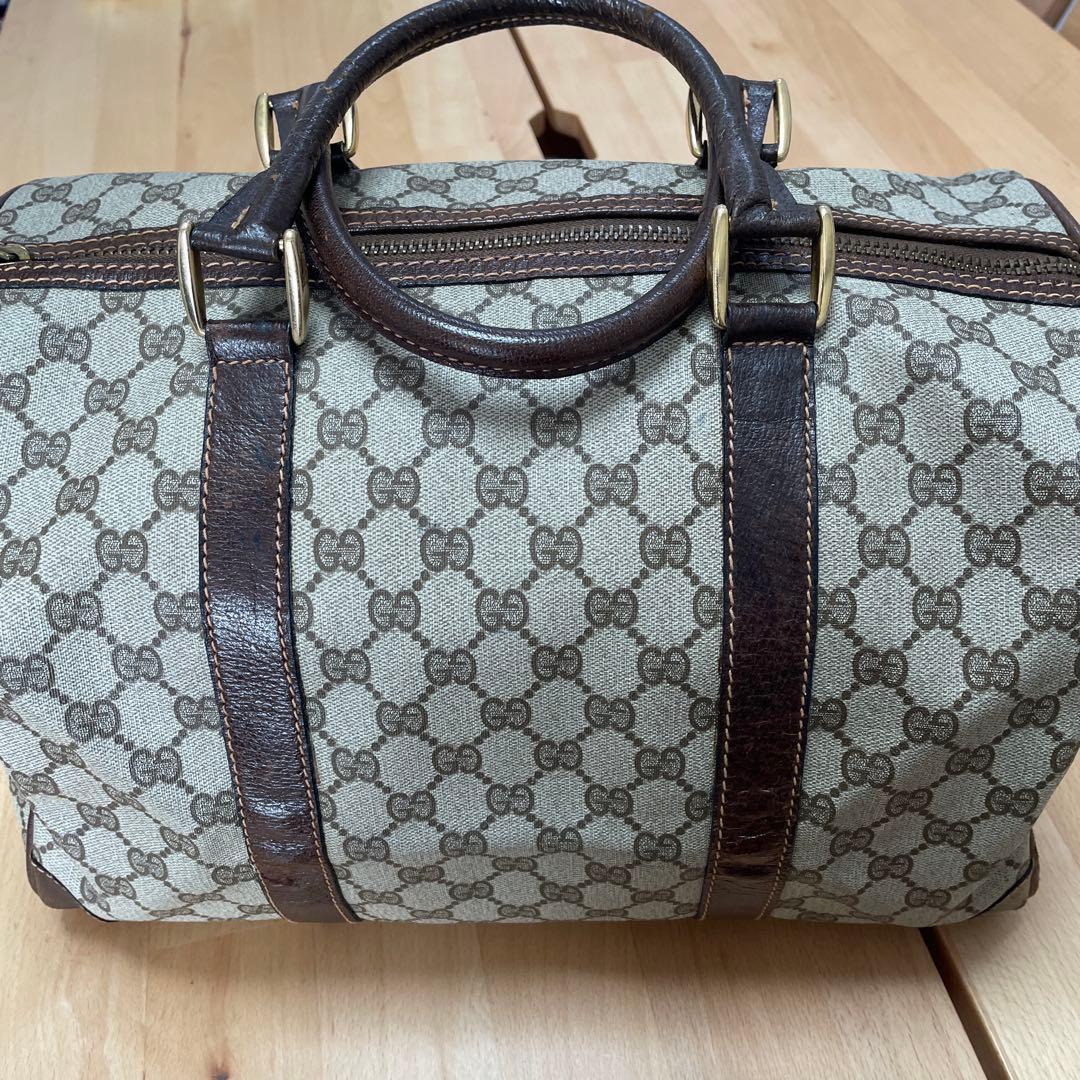 GUCCI グッチ GGキャンバス ボストンバッグ