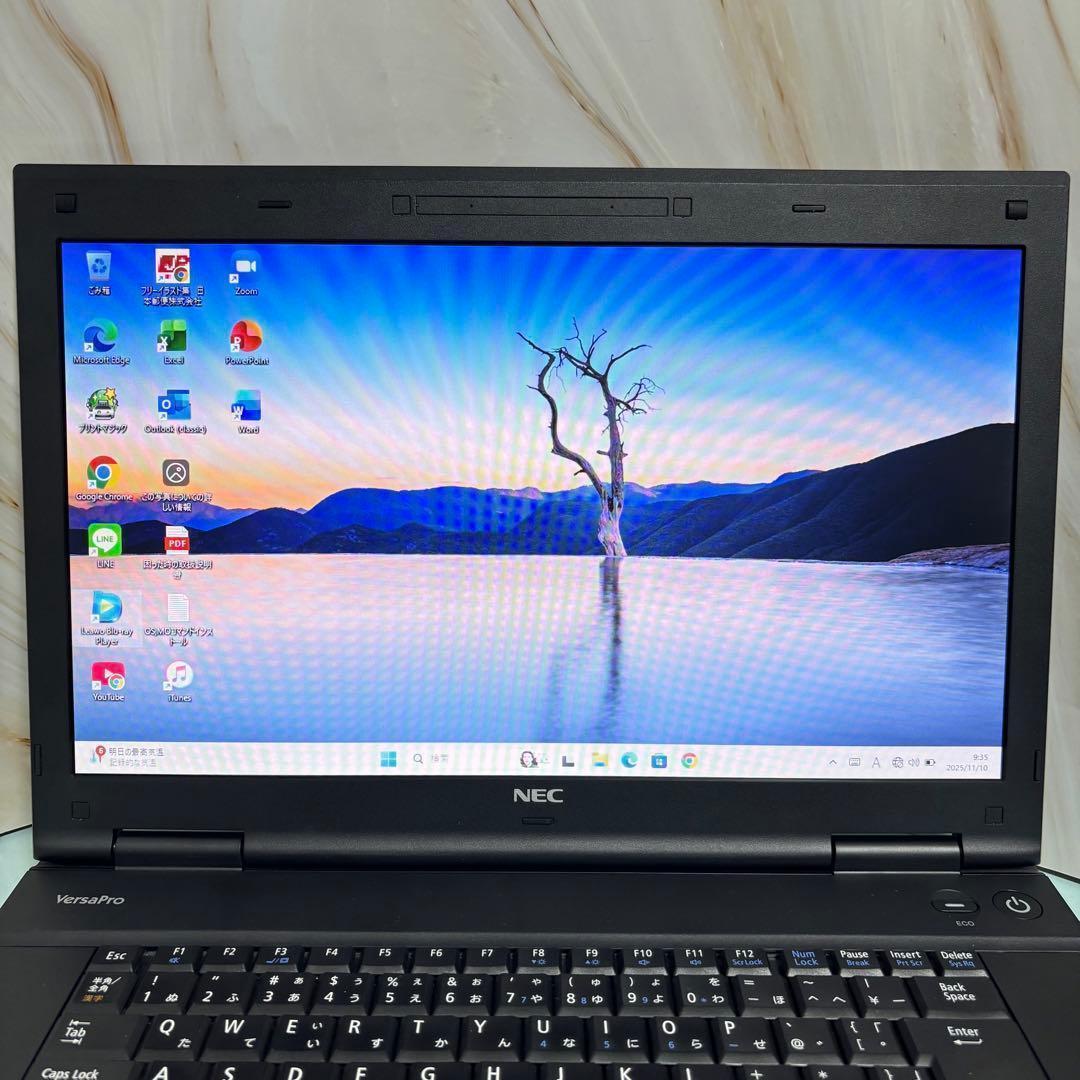 【完品】激安！オフィス付！NEC メモリ4GB★Win11Pro★爆速SSD