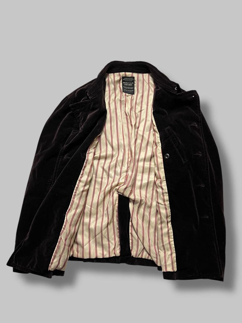 ジャケット・アウター Velour Double-Breasted Napoleon Jacket