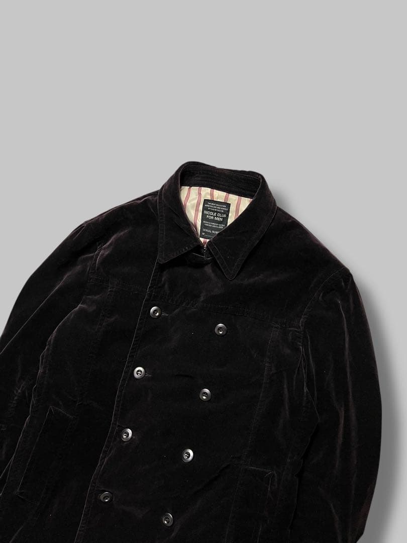 ジャケット・アウター Velour Double-Breasted Napoleon Jacket