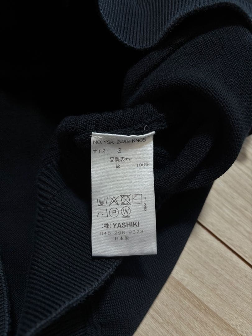 トップス YASHIKI Harukaze Half Zip Knit(BLACK)